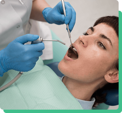 Dentist explaining root canal symptoms